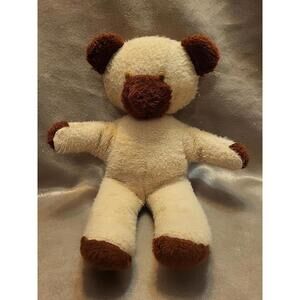 Antique TEDDY BEAR TAN WITH BROWN ACCENTS 16.5"